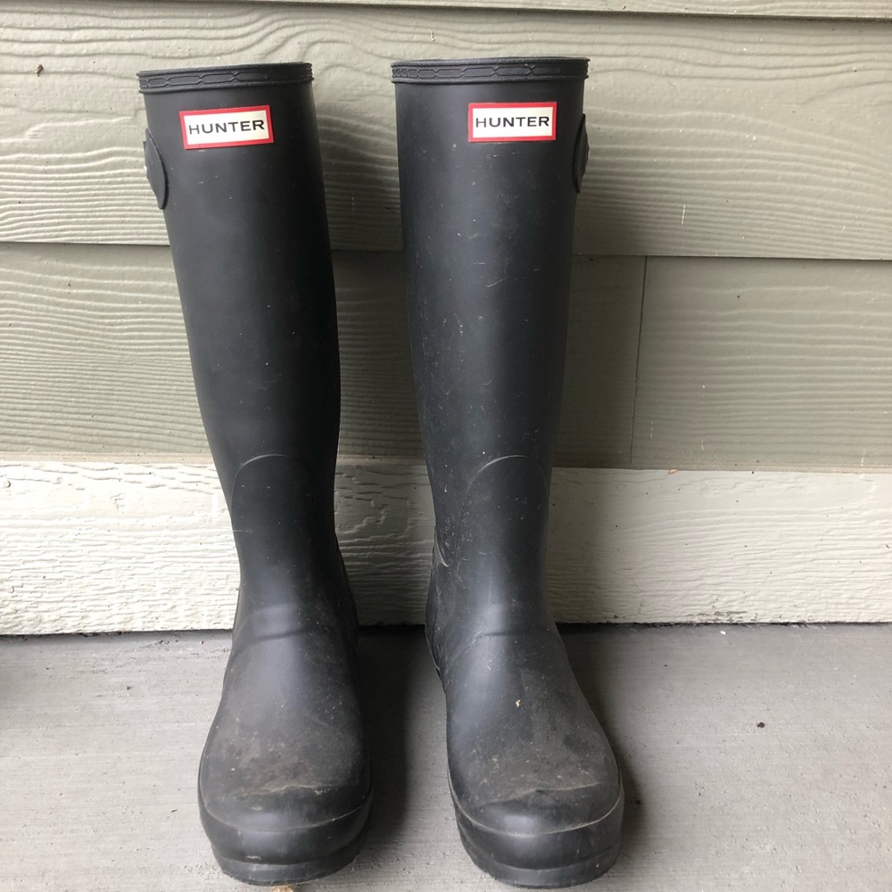 Hunter tall rain boots